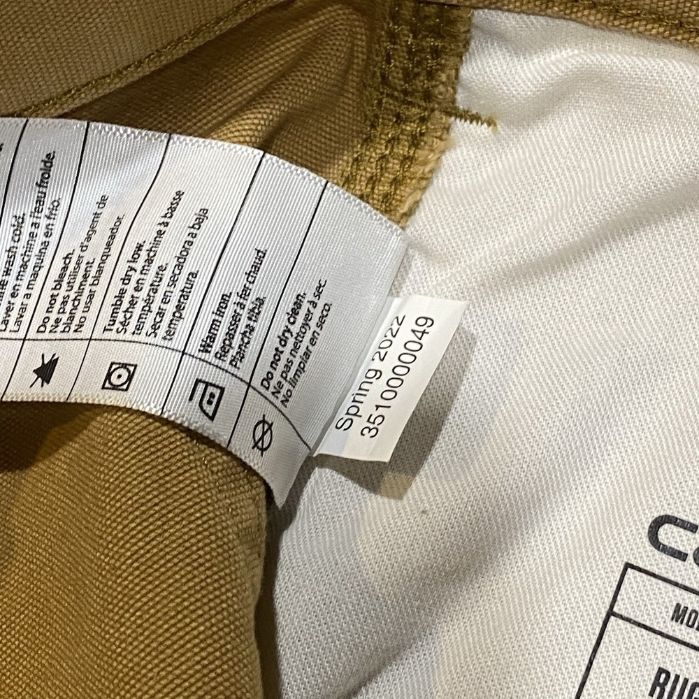 Carhartt Work Shorts Rugged Flex Canvas Men's 40 Brown Relaxed Fit 10" New - Picture 7 of 8